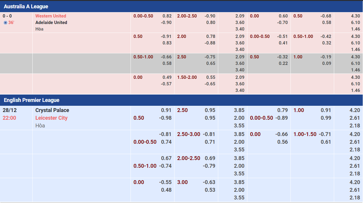 Phân tích chi tiết kèo chấp 0.5 1 là gì trong cá cược Ví dụ minh hoạt về kèo chấp 0.5 1