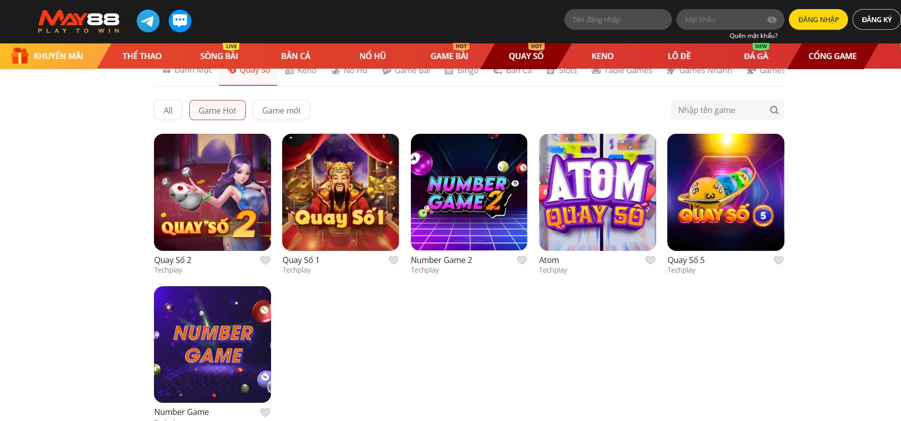 Quay số hấp dẫn, tiền thưởng lớn tại May88 